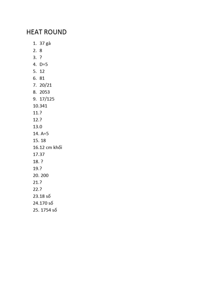 Heat Round Docx Ok) PDF
