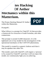 The Pirates Hacking Manual of Aether Mechanics Within This Matte