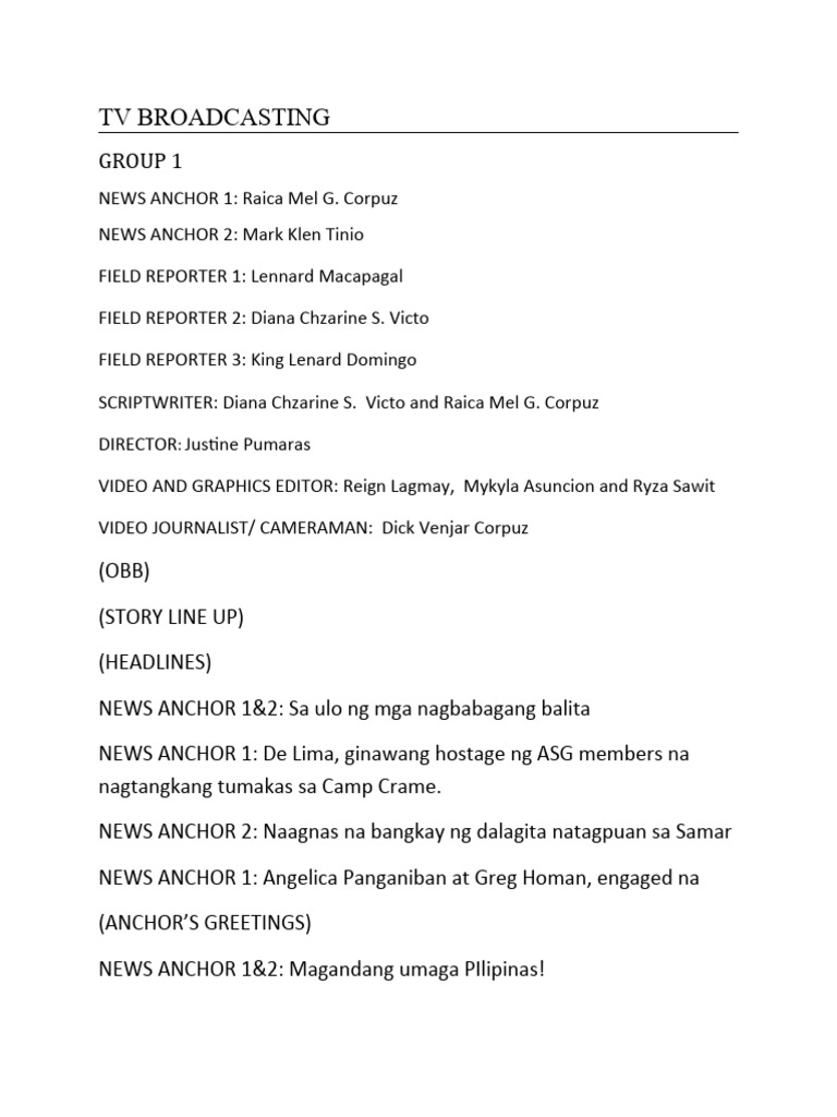 TV Broadcasting | PDF