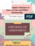 ENGLISH Q1 WK5 Lesson3 Complex and Compound Sentences (Subordinate&Coordinating Conjunctions)