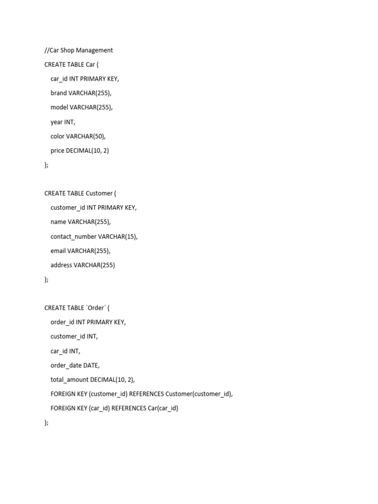 Create Table For Free