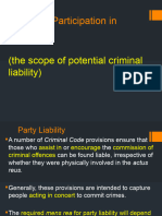 Class 4 - Modes of Liability - Sept 28