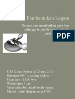 Proses Pembentukan Logam