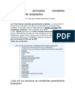 Los 15 Principios Contables Generalmente Aceptados