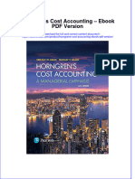 Horngrens Cost Accounting Ebook PDF Version