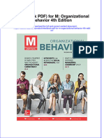 Etextbook PDF For M Organizational Behavior 4th Edition