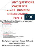 Eco-1 Important Question PDF