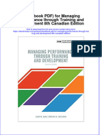 Etextbook PDF For Managing Performance Through Training and Development 8th Canadian Edition