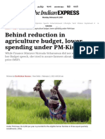 Behind Reduction in Agriculture Budget, Lower Spending Under PM-Kisan - India News, The Indian Express