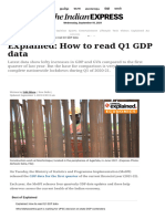 Explained - How To Read Q1 GDP Data - Explained News, The Indian Express