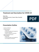 Treatment and Vaccination For COVID-19