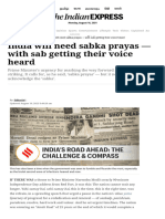 India Will Need Sabka Prayas - With Sab Getting Their Voice Heard