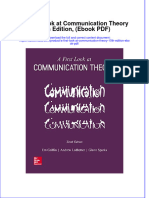 A First Look at Communication Theory 10th Edition Ebook PDF