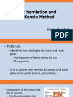 Disc Herniation and McKenzie Method
