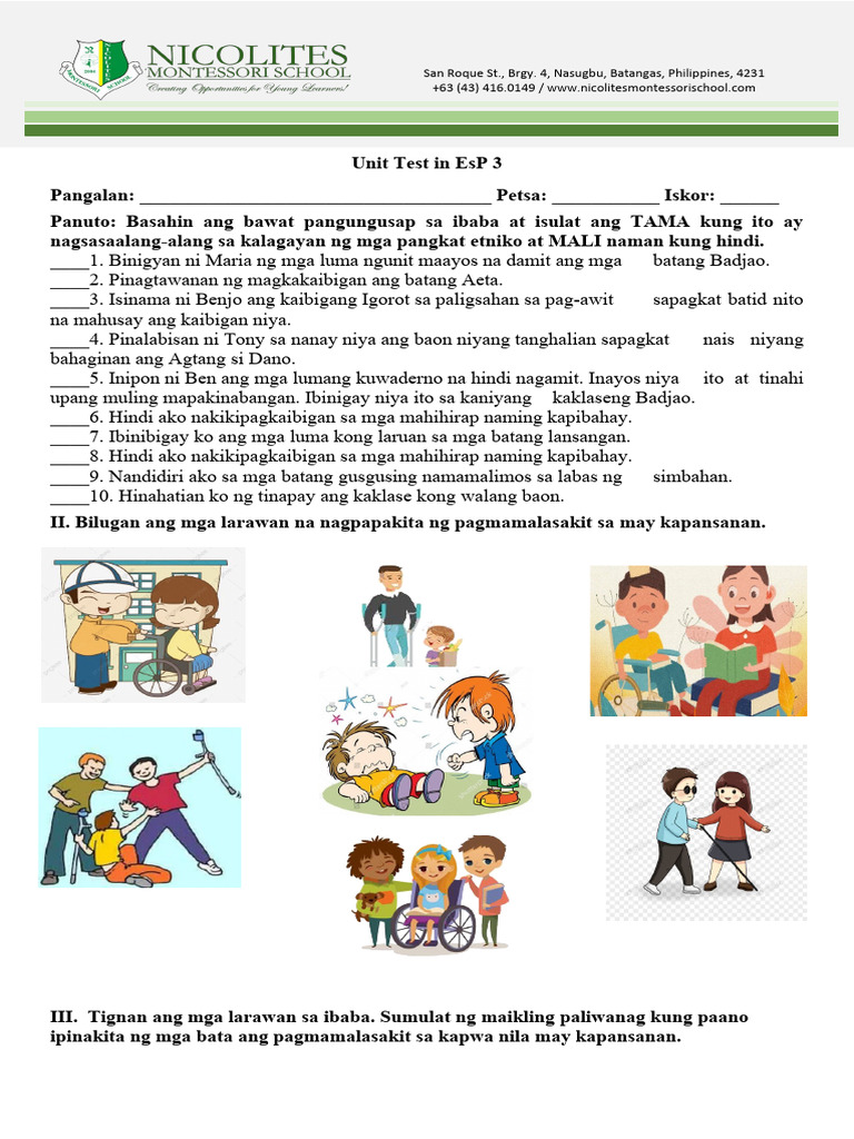 Unit Test G3 G5 | PDF