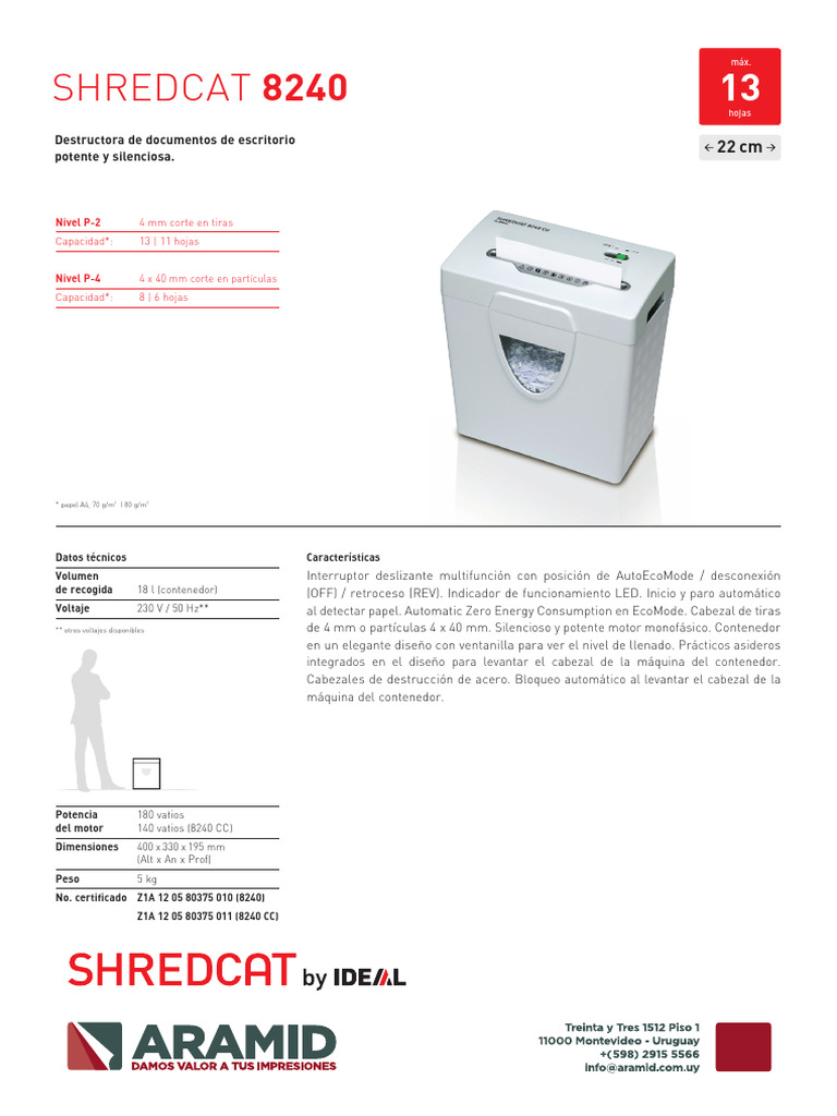 Ideal 8240 | PDF