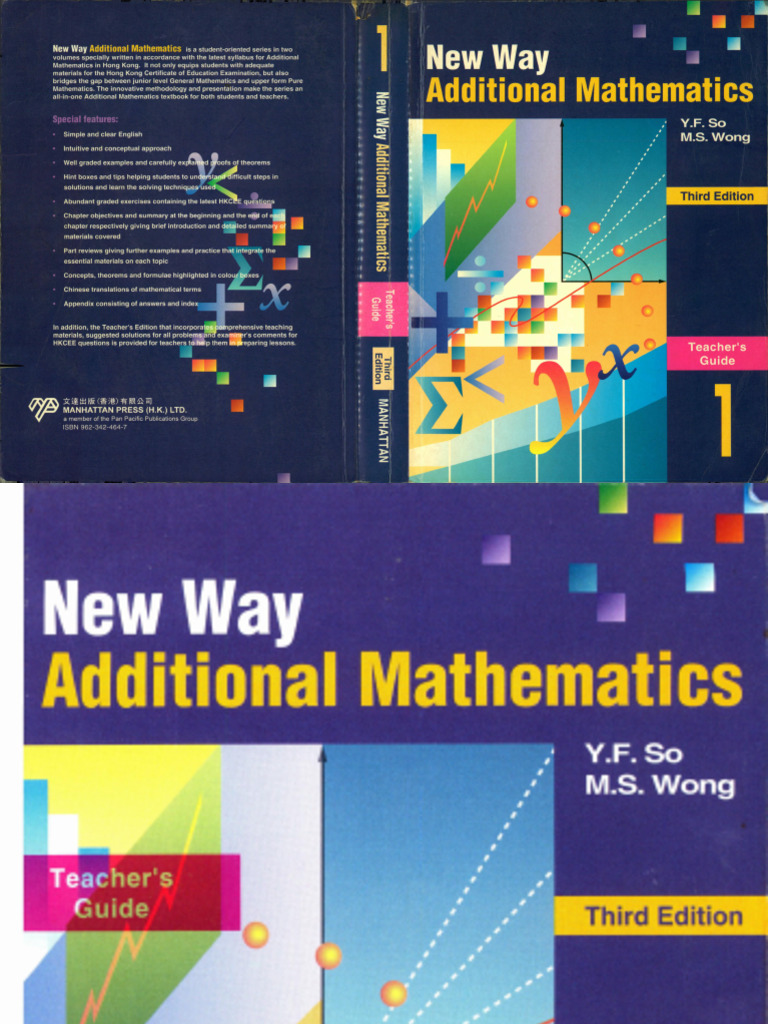 Book 1 - New Way Additional Mathematics Third Edition (Teacher's ...
