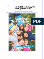 Abnormal Child Psychology 7th Edition Ebook PDF