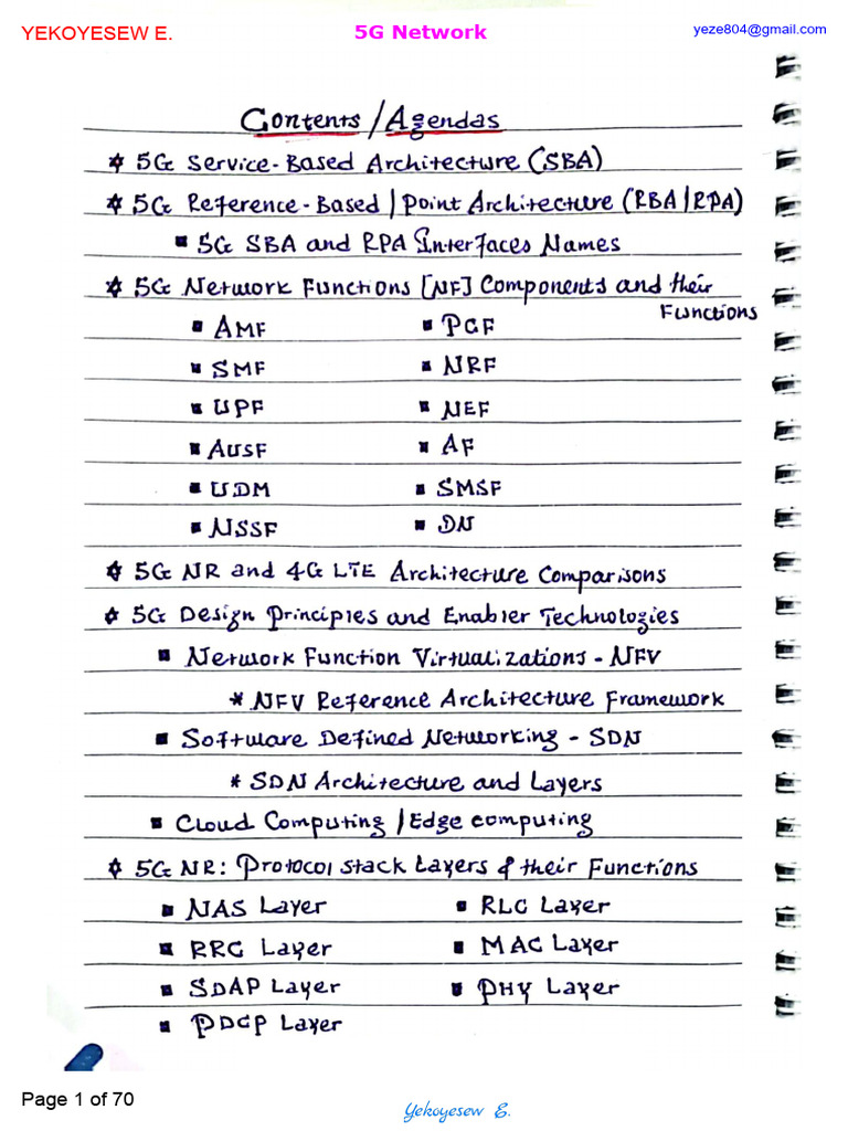 5G Network Handwritten Notes Part 2 1704823090 PDF