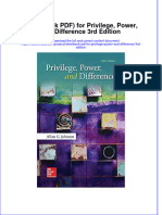 Etextbook PDF For Privilege Power and Difference 3rd Edition