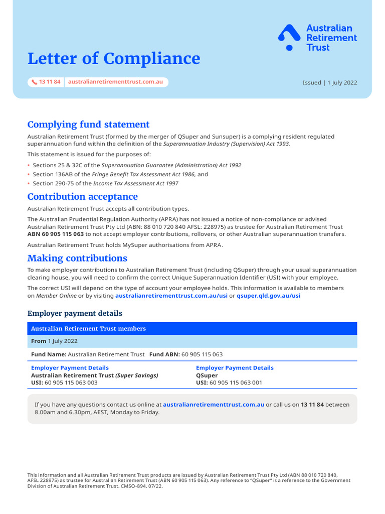 Letter of Compliance PDF