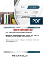 11.sınıf Tarih Osmanlı Sosyoekonomik Yapısında Değişiklikler 2.ünite