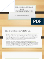 Pertemuan ke 13 Teori Pemerintahan KOORDINASI, KOMUNIKASI DAN TEOLOGI PEMERINTAHAN