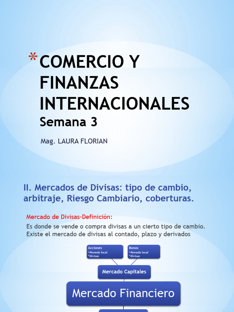 Compendio Sem 3 COMERCIO Y FINANZAS INTERNACIONALES | PDF | Mercado de ...