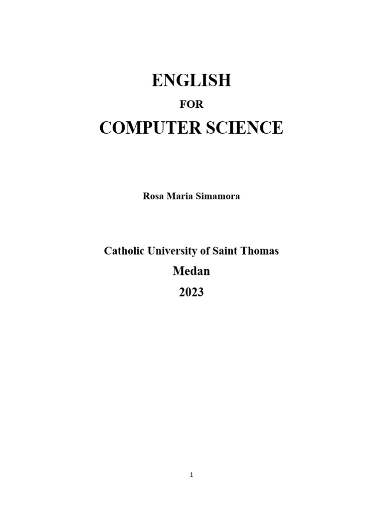 2023 English For Computer Science | PDF | Computer Science | Science
