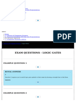 Exam Questions - Logic Gates - Bits of Bytes - Co