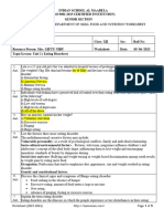 Eating Disorder Worksheet