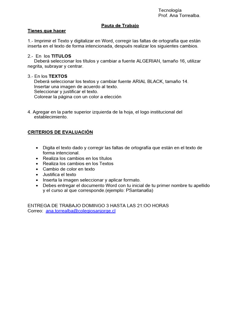 6 b sico tecnologia pauta de trabajo de word pdf