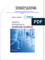 Acsms Introduction To Exercise Science 3rd Edition Ebook PDF