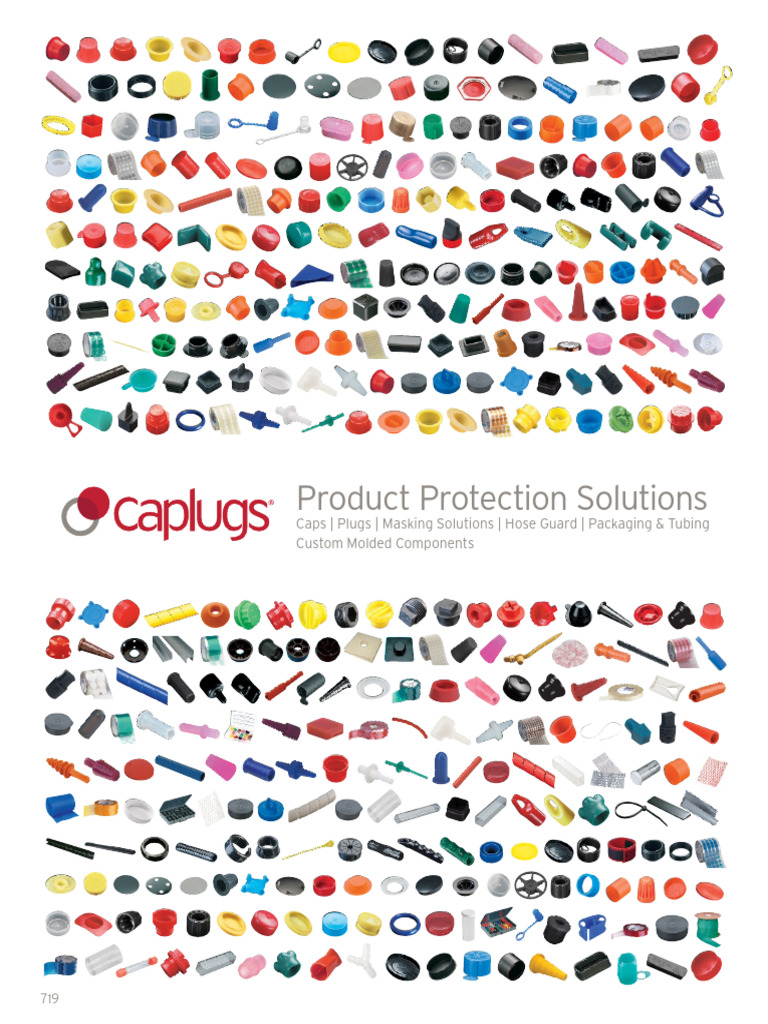 Caplugs 3/8" Flush Plugs – 50 Pack For Plugging Sheet Metal Holes, 3/4" Head Diameter, Max Material Thickness .080"