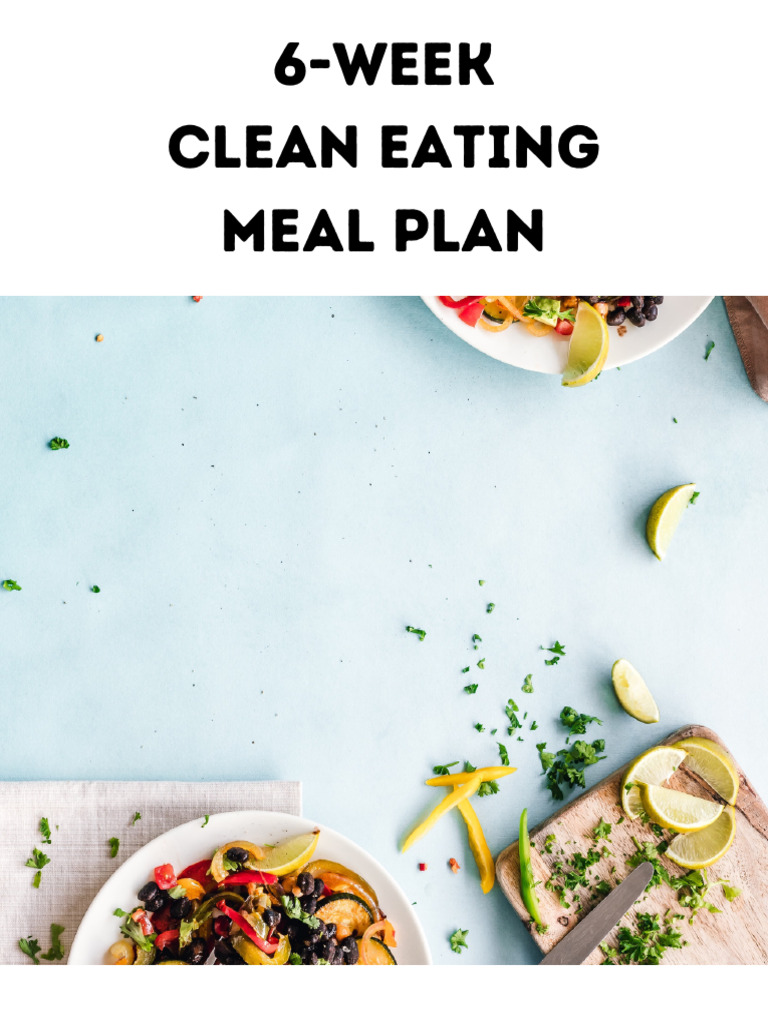 6 Week Clean Eating Meal Plan X Fiverr Coach Tanya | PDF | Pasta | Tofu