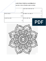 Mandala de Sumas y Restas Algebraicas