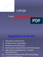 Przebieg Postępowania Administracyjnego