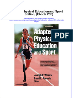 Adapted Physical Education and Sport 6th Edition Ebook PDF
