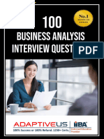 100 BA Interview Questions