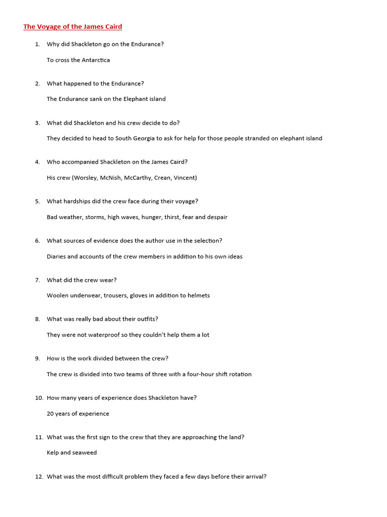 The Voyage of The James Caird PDF