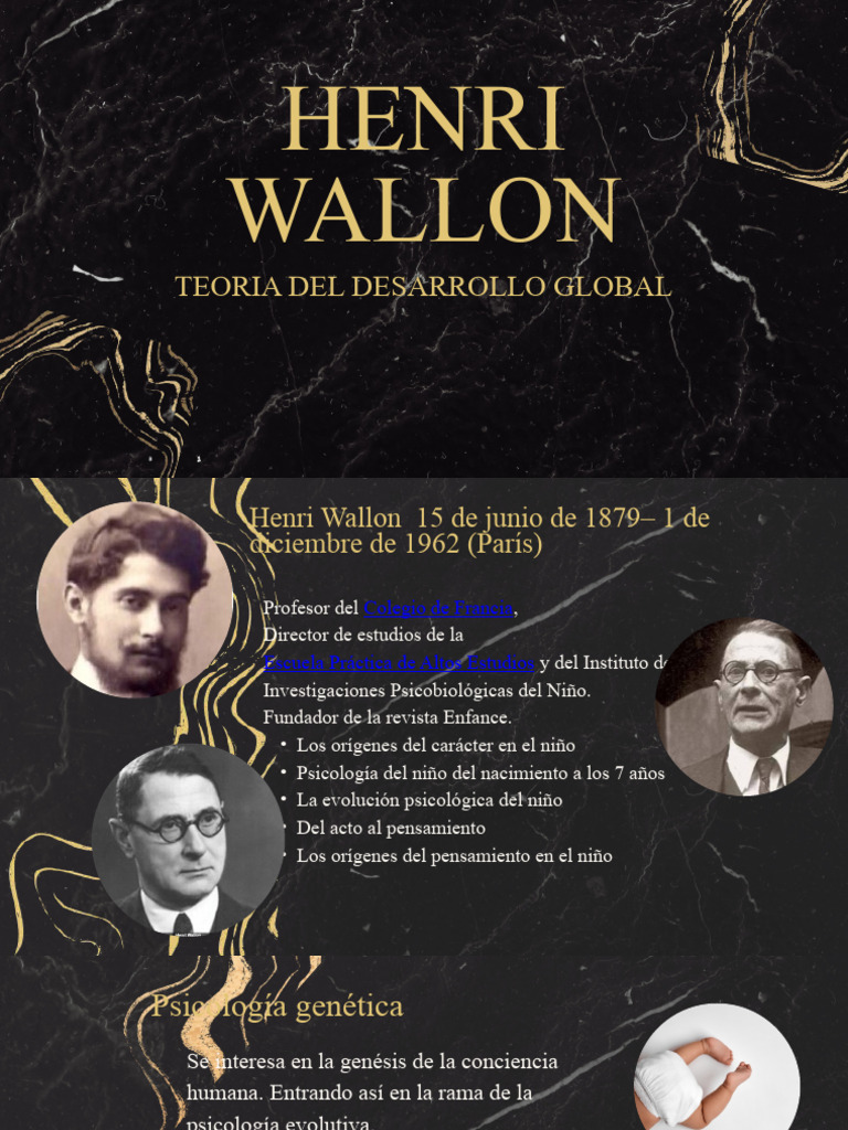Henri Wallon PDF Conceptos psicologicos Ciencias del comportamiento
