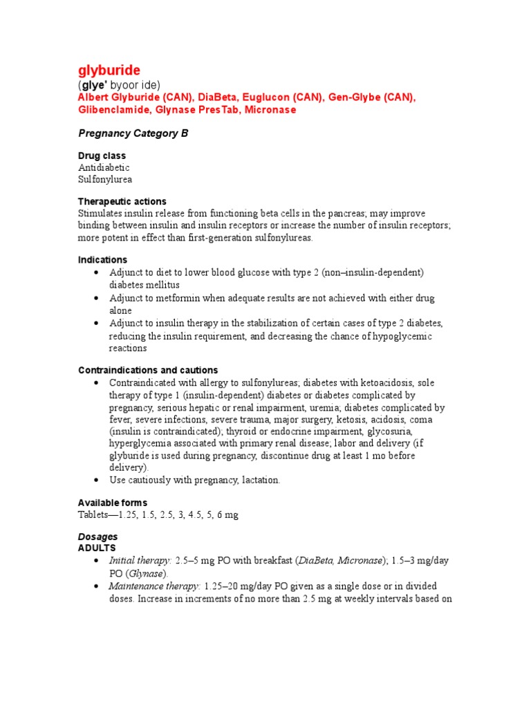 Micronase 5 mg