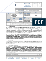 Modelo de Informe Alimentacion Escolar Mes de Octubre 2023