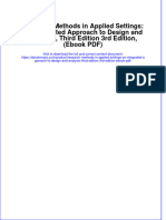 Research Methods in Applied Settings An Integrated Approach To Design and Analysis Third Edition 3rd Edition Ebook PDF