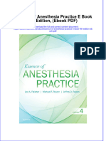 Essence of Anesthesia Practice e Book 4th Edition Ebook PDF