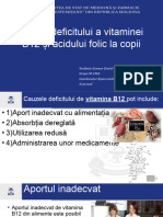 Cauze Deficitului A Vitaminei B12 Și Acidului Folic La Copii