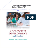 Adolescent Development For Educators 1st Edition Ebook PDF