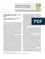 Revista Española de Cirugía Ortopédica y Traumatología: Carta AL Director
