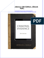 Criminal Evidence 13th Edition Ebook PDF