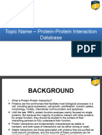 Lecture 7 Protein Protein Interaction Database